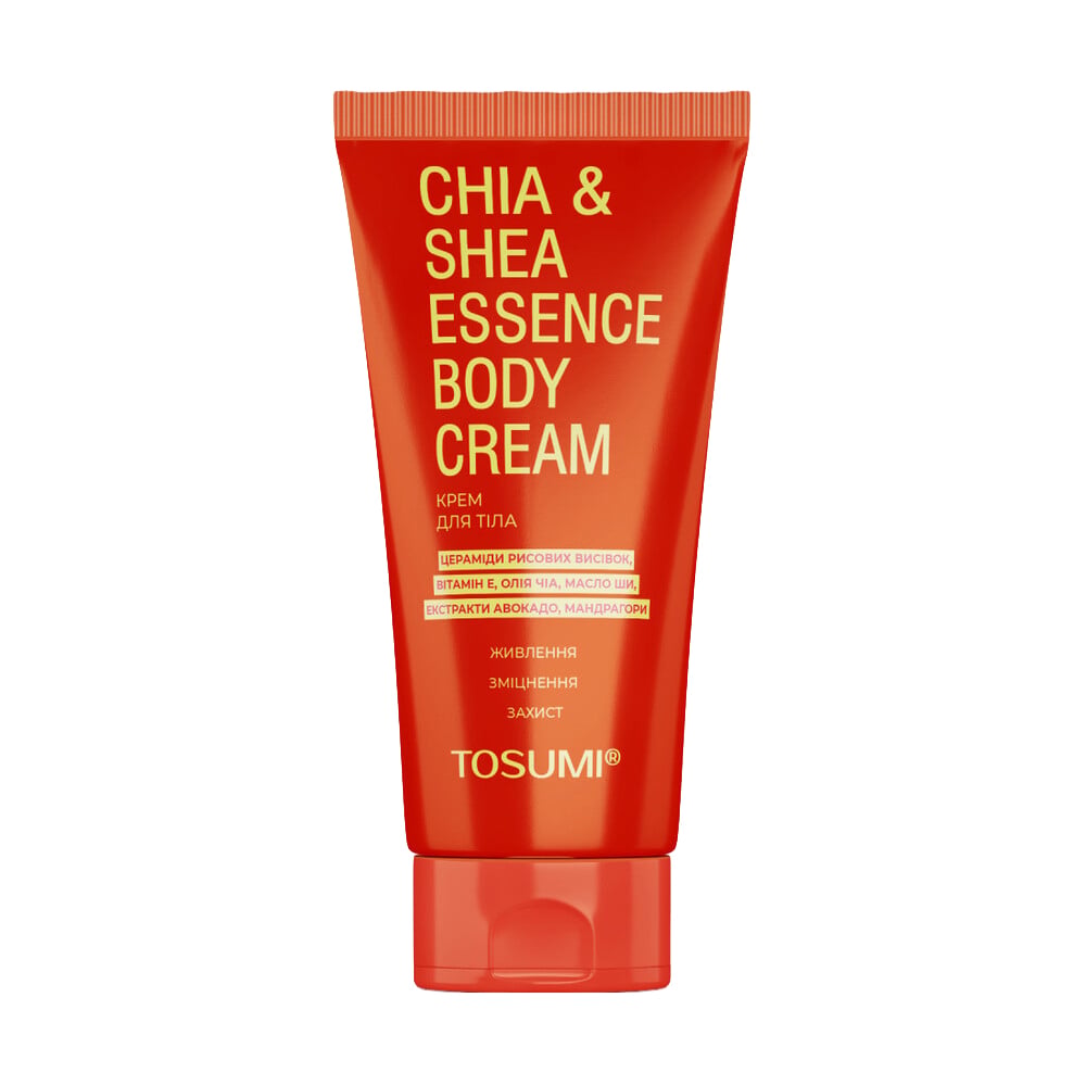 Екстраживильний крем для тіла Tosumi Chia &amp; Shea Essence Body Cream, 250 мл