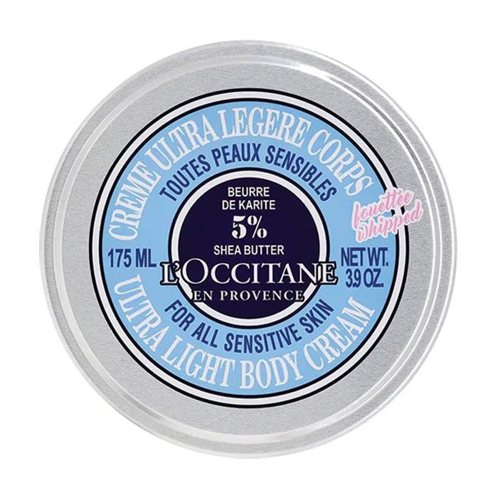 Ультраживильний крем для тіла L'Occitane Shea Butter Ultra Light Body Cream Каріте, 175 мл